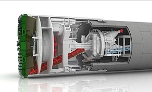 Design technology development of TBM face in the state of high-pressure water